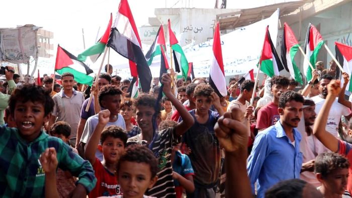 الحديدة.. تظاهرة تضامنية مع الشعب الفلسطيني في الخوخة